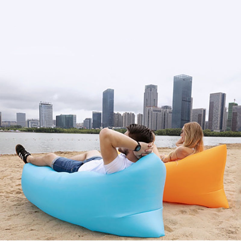 Inflatable Air Sofa Lazy Sleeping outdoor Camping Fast Inflatable Air Sleeping Lazy Sofa Bed Windbed Hangout Camping Outdoor lazy Air Sofa Lazy Inflatable Sofa Bag Portable Campi Shopee Singapore