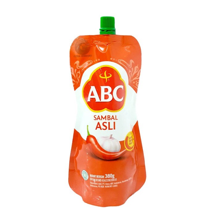 Abc Sambal Asli Pouch 380Gr