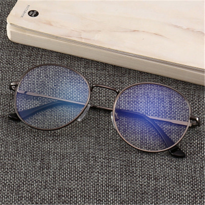 Anti Blue Light Goggles Computer Glasses Men Spectacle Frames Anti Glare Eyeglasses Frame Women Round Clear Lens Fake Glasses