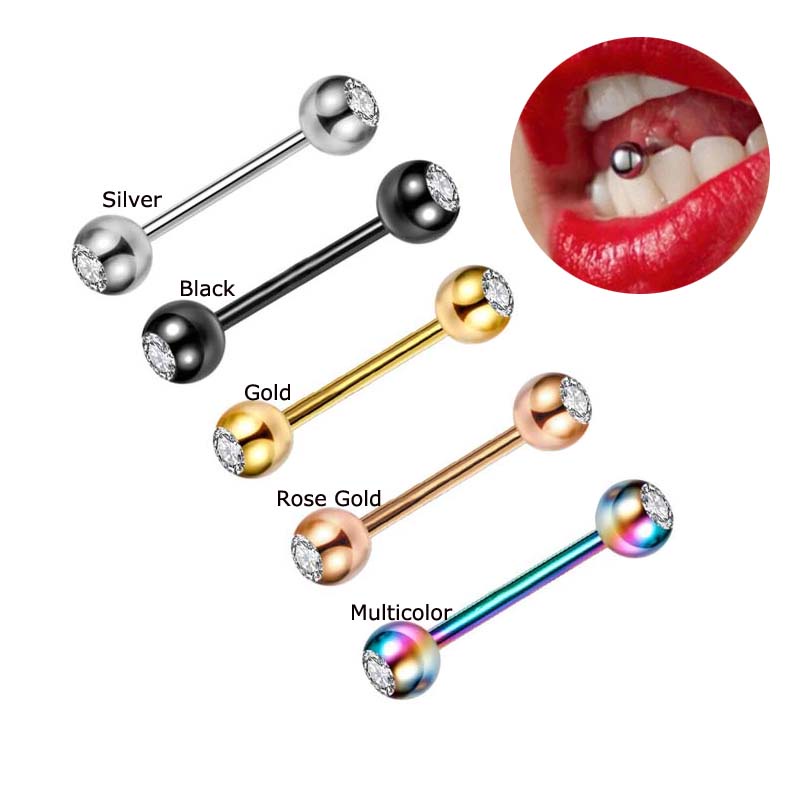 Double ball tongue on sale piercing