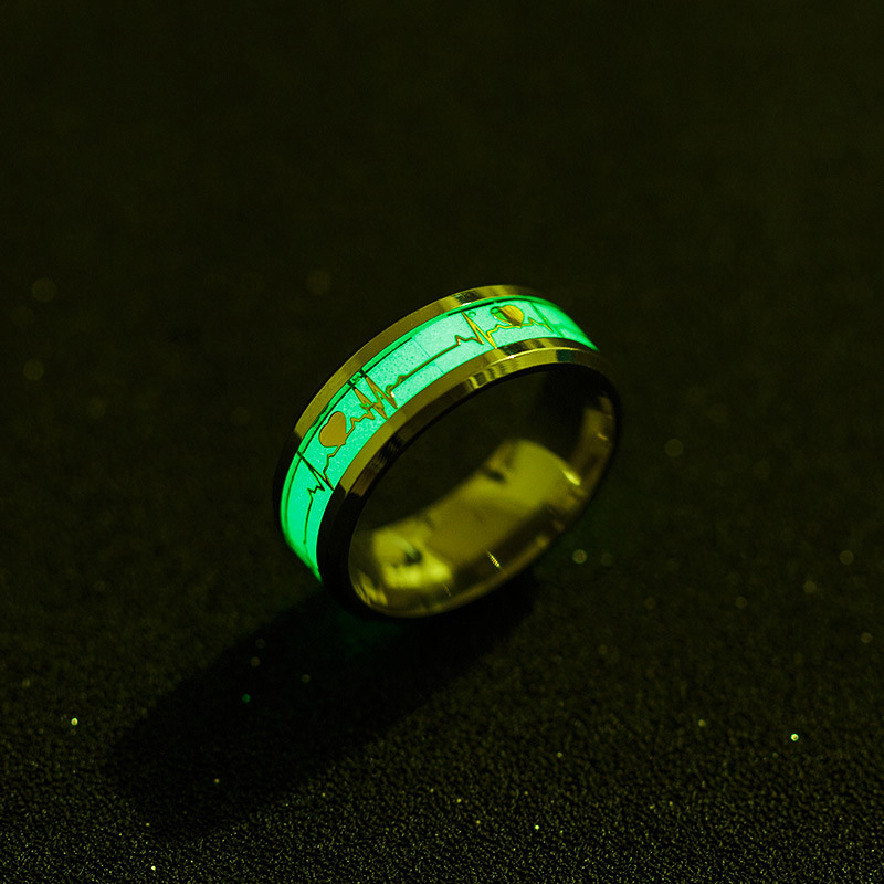 Glow in the sale dark wedding rings