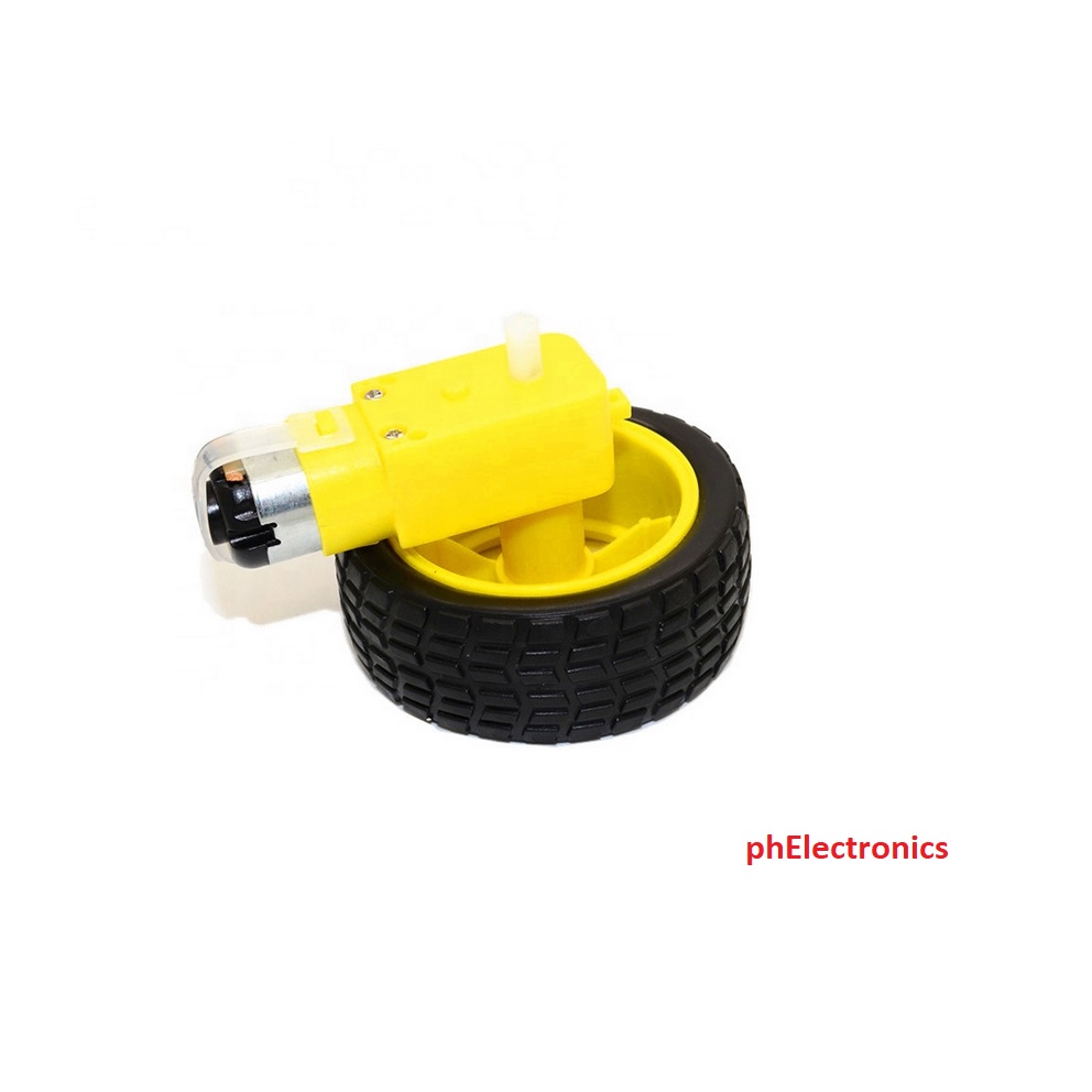 DC motor geared gear TT motor for smart car mobot mobile robot with or ...