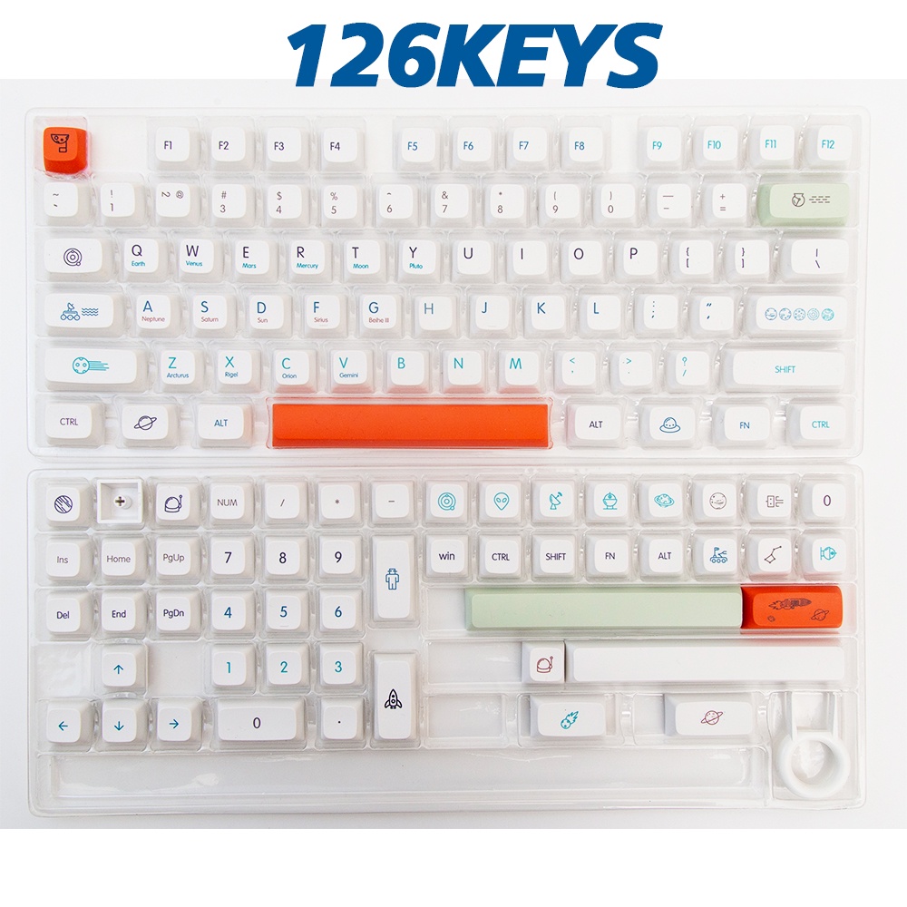 Explore Planet Keycaps 126Keys XDA Profiles PBT Dye-Sublimation