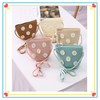 Handmade Summer Children Girls Shoulder Bag Daisy Flower Straw Messenger Bag  Kids Keys Coin Purse Cute Princess Mini Handbag - China Beach Bag and Straw  Shoulder Bag price