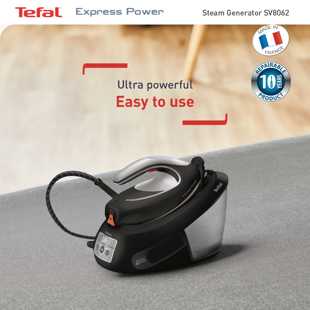 Tefal express power sv8062 on sale steam generator iron