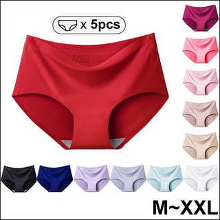 DEFNES Women's Underwear Leak Proof Menstrual Underwear Cotton Overnight  Panties 5 Pcs