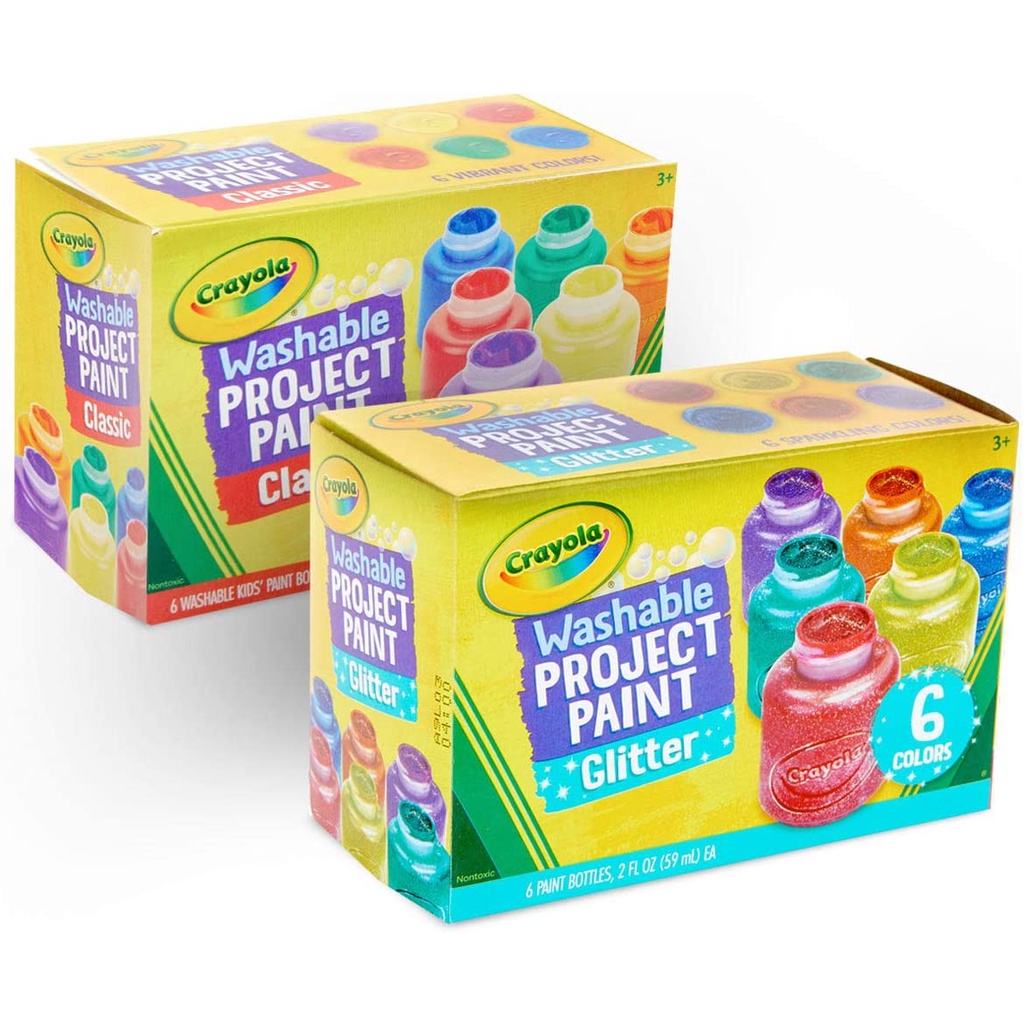BNIB Crayola Washable Kids Paints Classic or Glitter or Bold Kid Paint