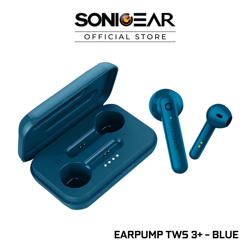 SonicGear Earpump TWS 3 Bluetooth 5.0 Earbuds True Wireless Stereo with 6 Hours Playback Support Voice Assistant Shopee Singapore