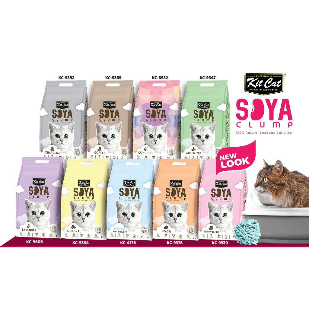 [Bundle of 6] Kit Cat Soya Clump Cat Tofu Litter 7L x 6 Shopee Singapore