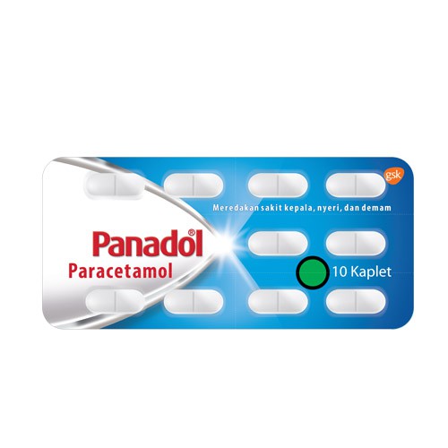 Panadol Caplet 10 tab 1 Blister / Demam / Paracetamol / Nyeri / Panas / Pusing / Sakit Kepala - Gambar 3