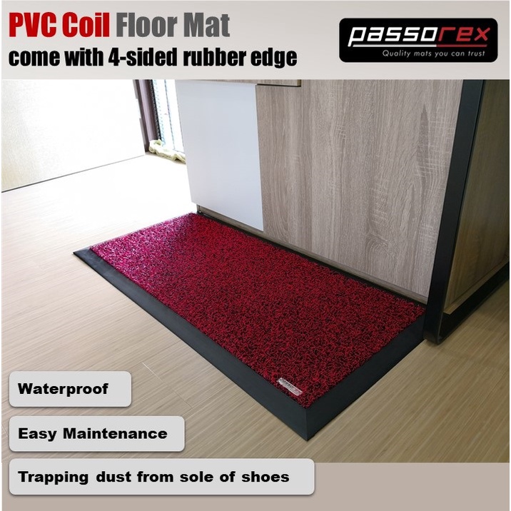 Passorex Shoe Cabinet Floor Mat with rubber edge (100cm x 40cm ...