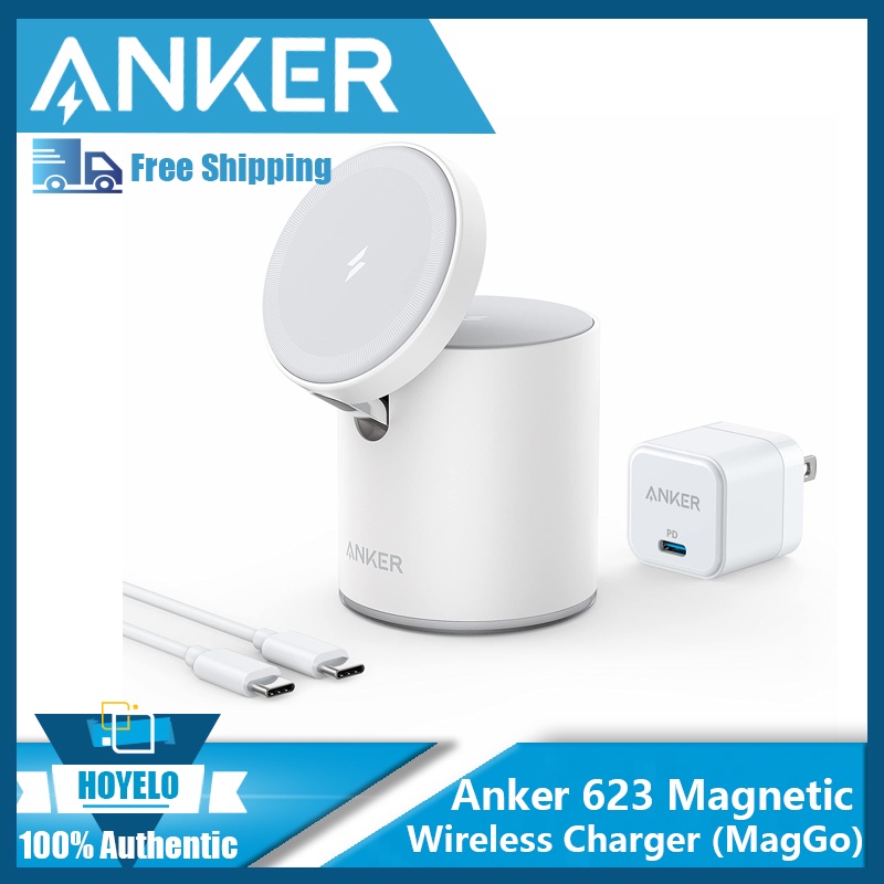 Anker Wireless Charger, 623 MagGo 2in1 Wireless Charging