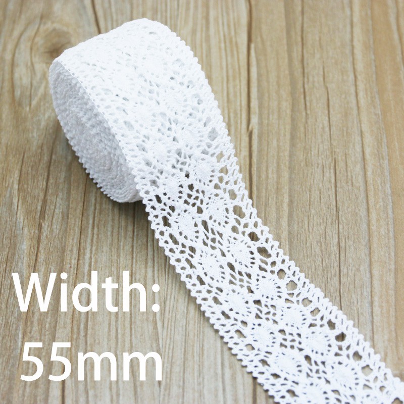 5 M/roll) White Lace Ribbon Clothing Accessories Handmade DIY