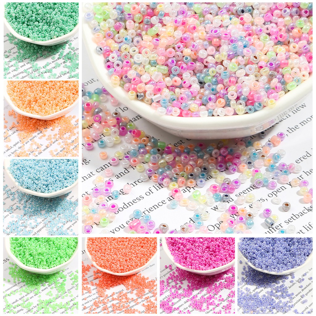 Glass on sale spacer beads