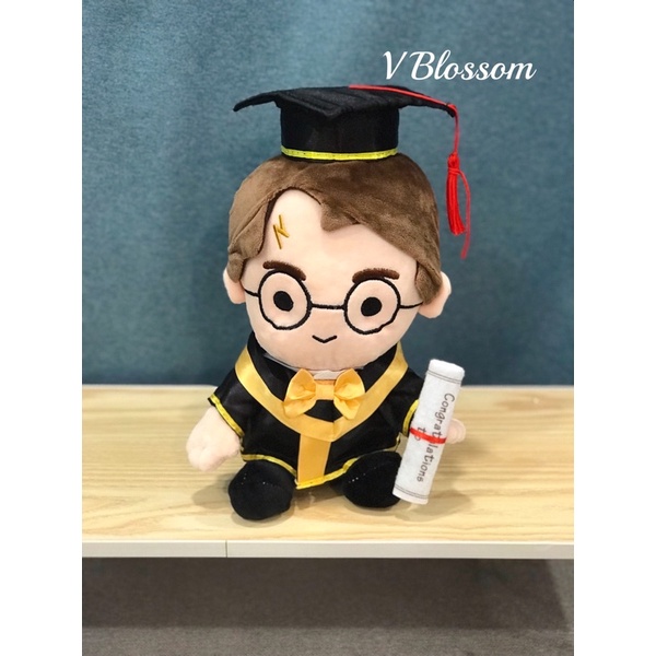 [SG Seller] 23cm Harry Potter Graduation Bear Soft Toys Graduation Gift ...