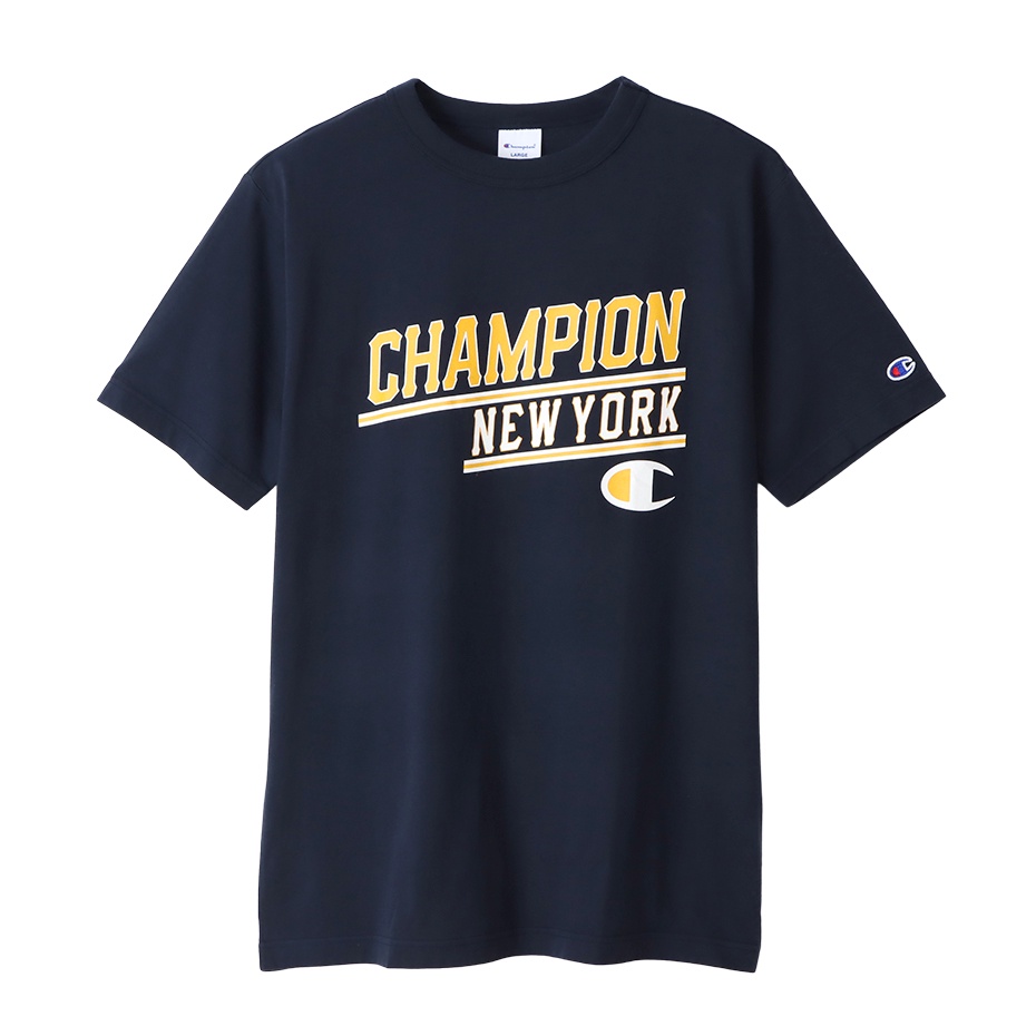 Champion Men s Short Sleeve T Shirt in Navy C3 W306 Shopee