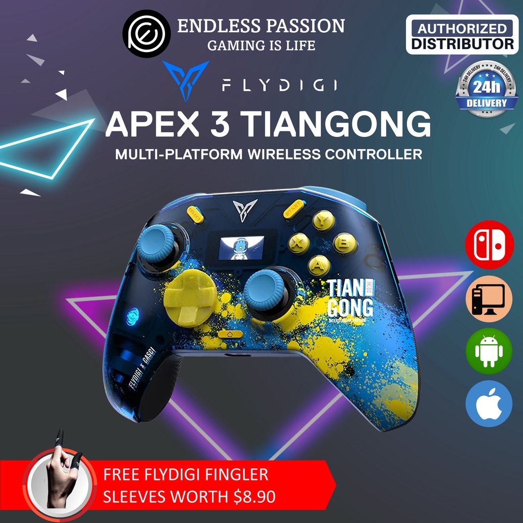 Flydigi Apex 3 Elite Wireless Gaming Controller - Aerospace Edition ...