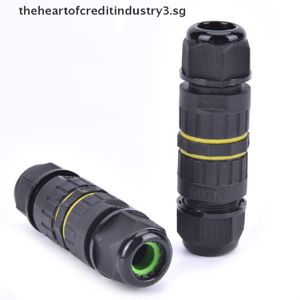 {HEART} M16 3Pin Waterproof Junction Box IP68 Cable Gland Connector ...