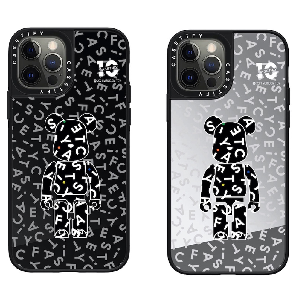 Bearbrick Mirror Casetify Phone Case for iPhone 16 15 14 13 12 11 Pro Max  Plus , Hard Protective Cover