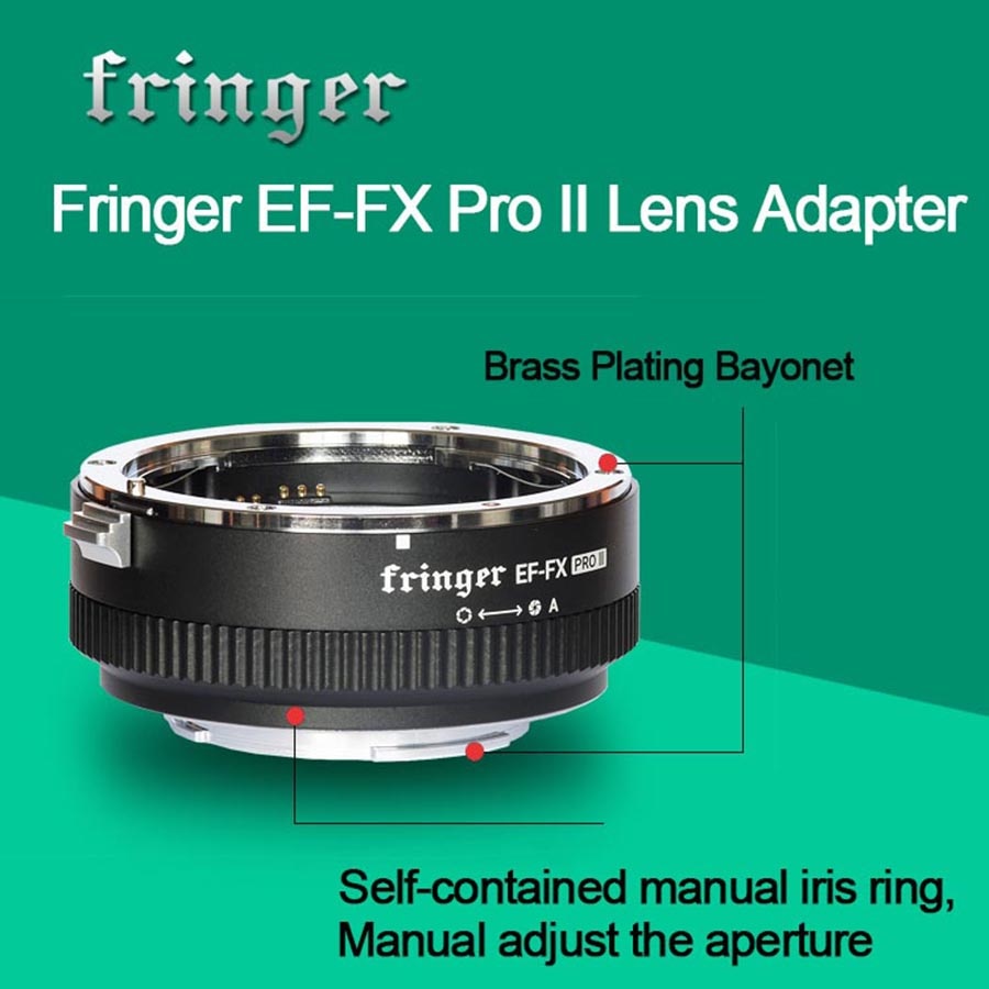 Fringer EF-FX PRO II Fuji Auto Focus Mount Adapter Built-in Electronic