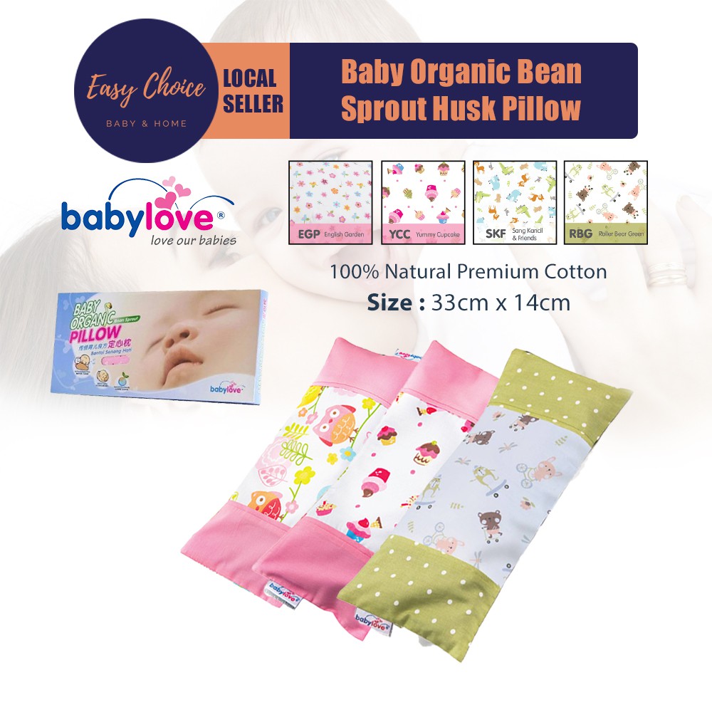 Babylove Baby Organic Bean Sprout Husk Pillow Shopee Singapore
