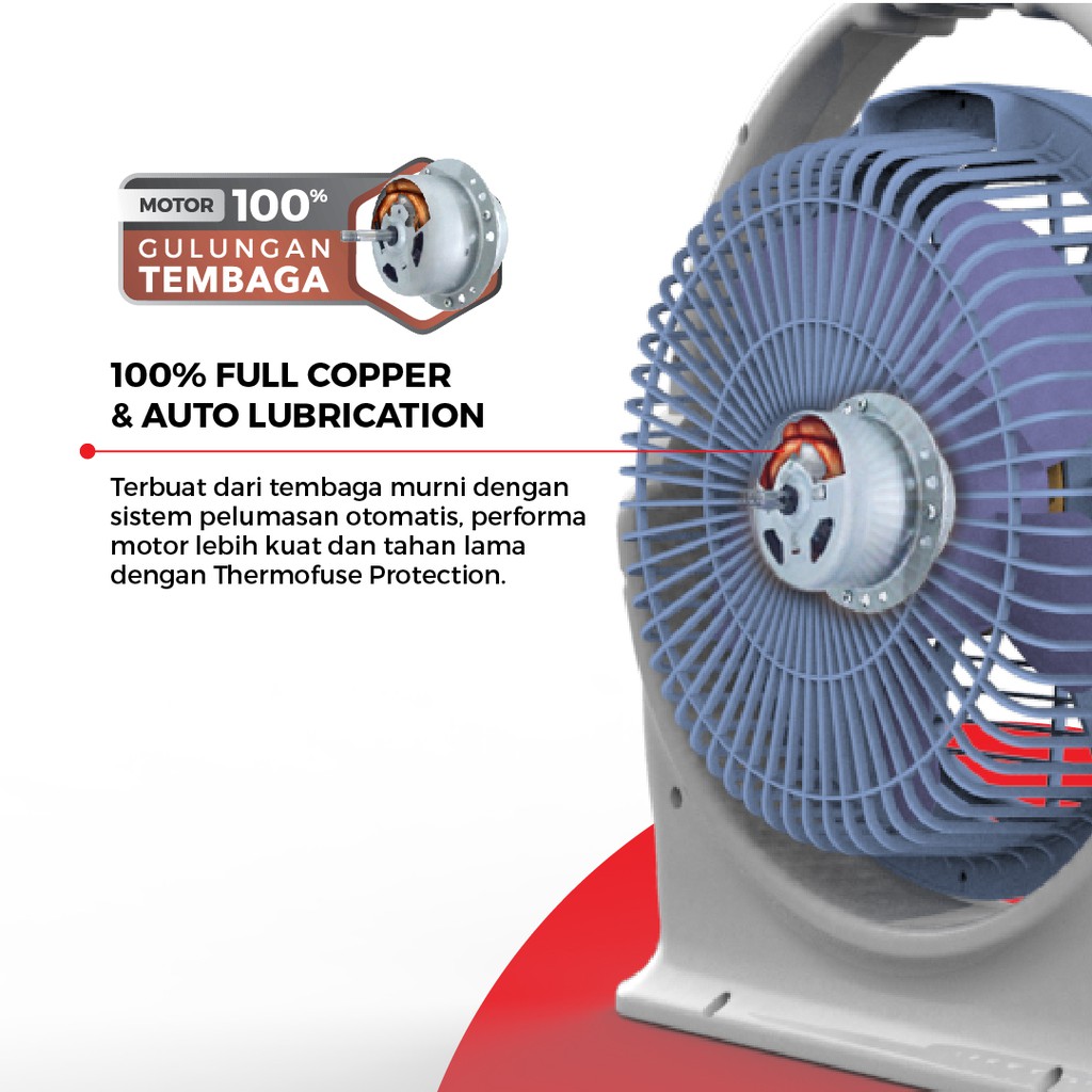 Maspion Kipas Angin Kotak Box Fan 10 Inch JF-122 - Gambar 3