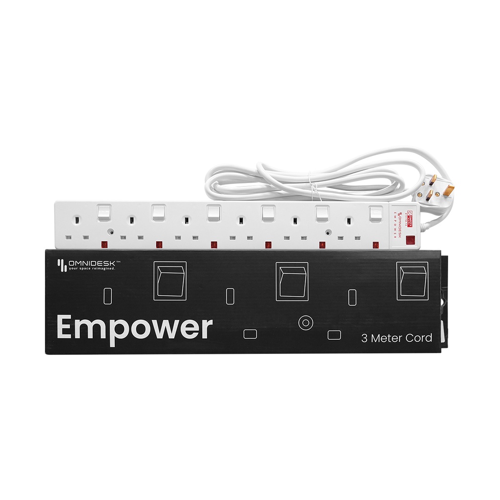 Omnidesk™ Empower Powerbar Extensions Cords Shopee Singapore