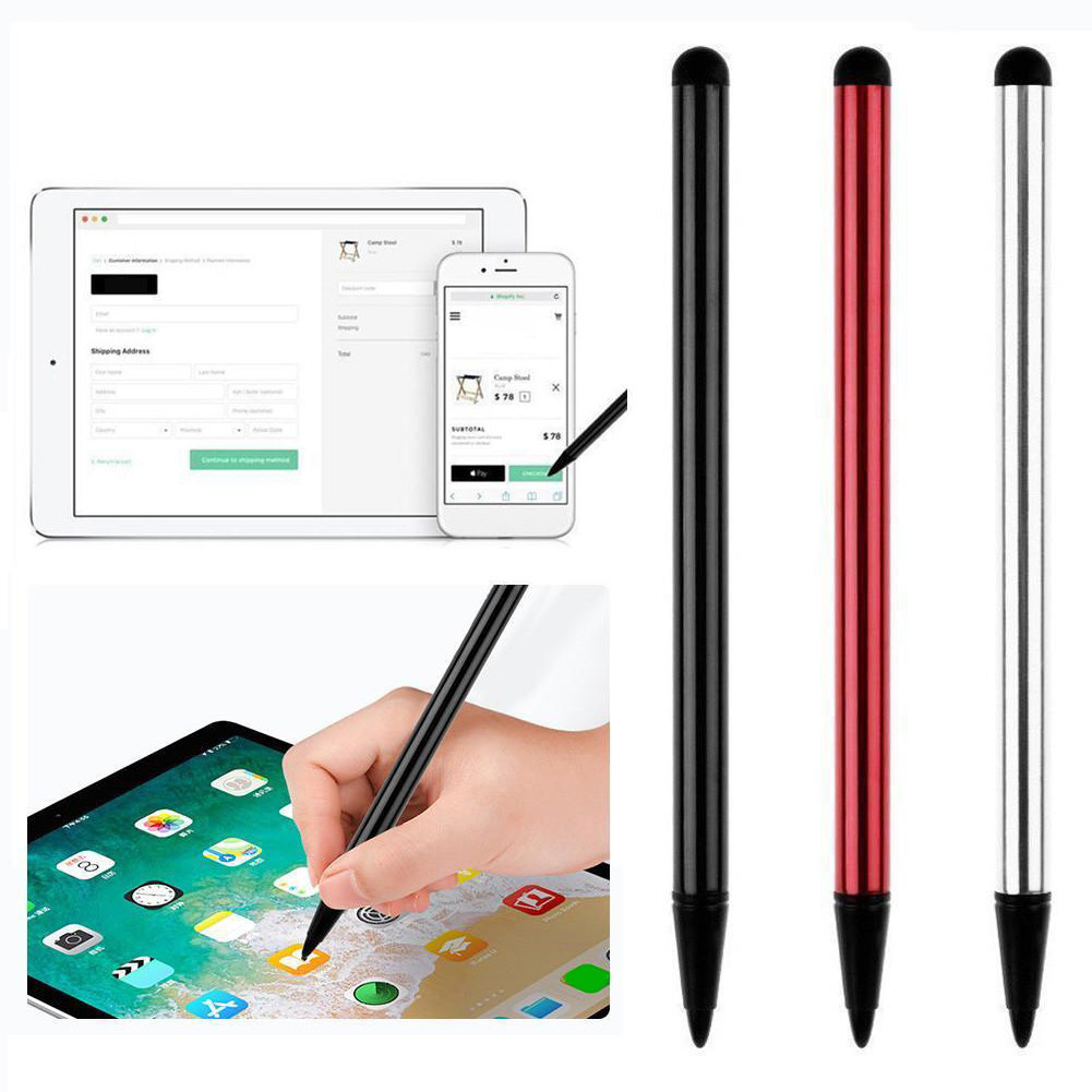 2 in 1 Multifunction Fine Point Round Thin Tip Touch Screen Pen