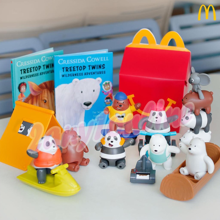 Mcdo Happy Meal We Bare Bears - COMPLETE SET | Shopee Singapore