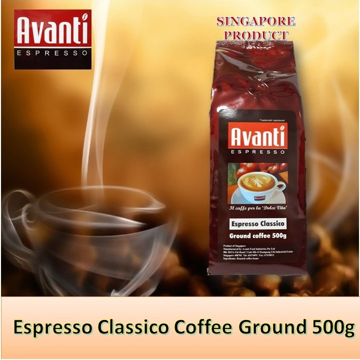 Avanti Espresso Classico Ground/Powder 500g Shopee Singapore
