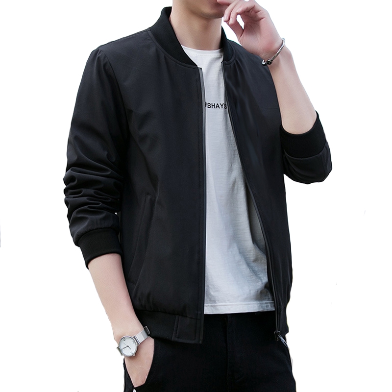 [M-5XL] NEW Korean Style men Bomber Jacket Baseball Uniform | Shopee ...