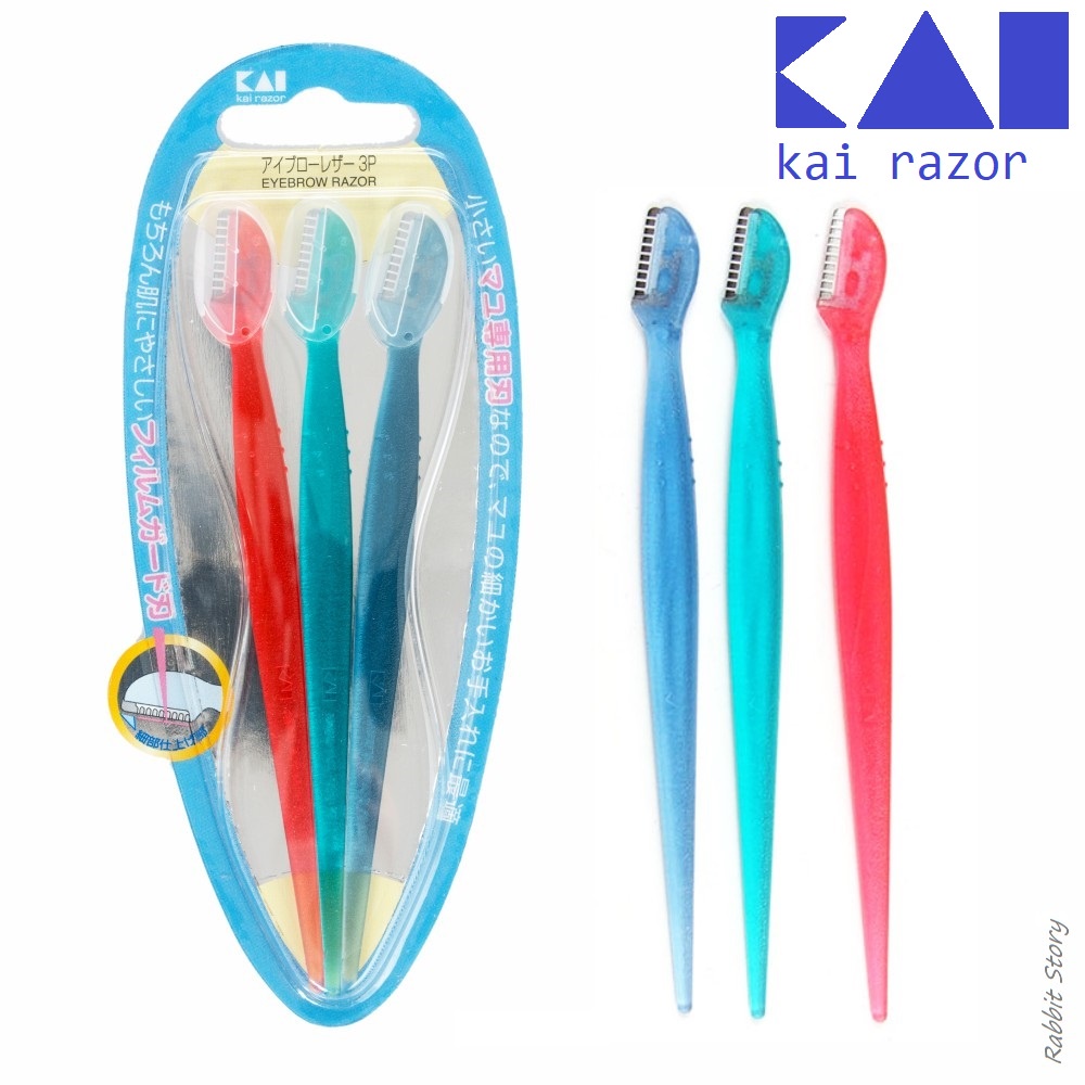100% Authentic KAI Made in Japan Mini Eyebrow Razor Trim Knife Premium ...