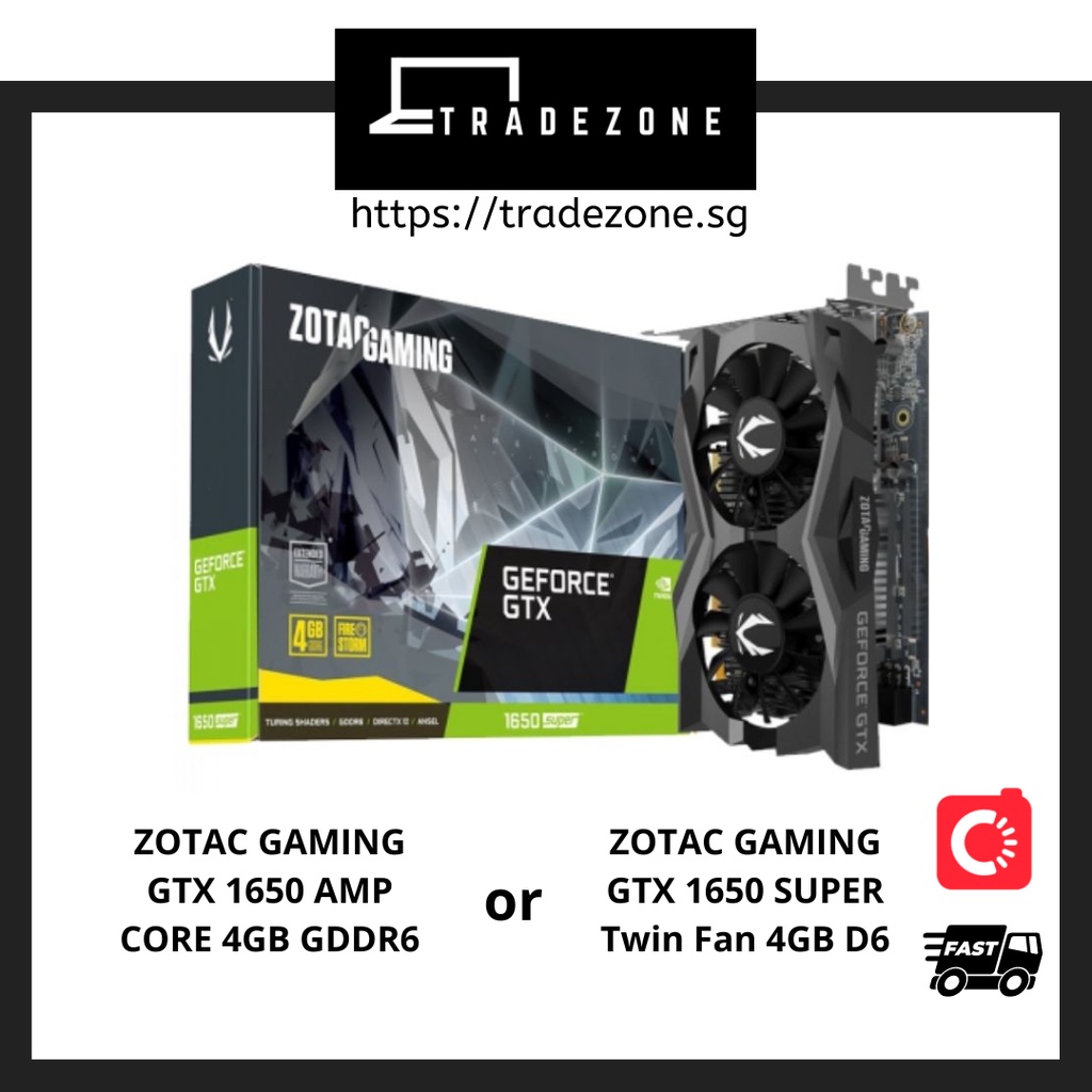 Zotac gaming geforce gtx 1650 amp 4gb gddr6 hot sale