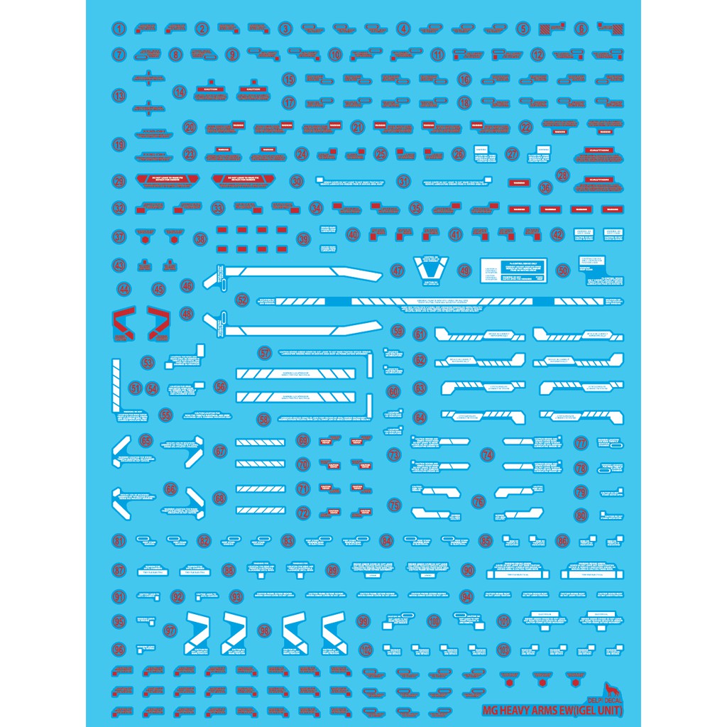 [SG LOCAL STOCK]DELPHI DECALS Heavyarms IGEL UNIT WATER DECAL MG ...