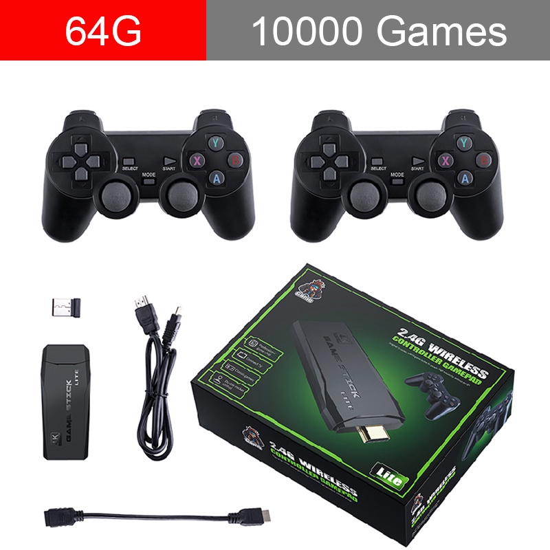 Video Game Console 4K Built in 10000 Classic Games Family Computer ...