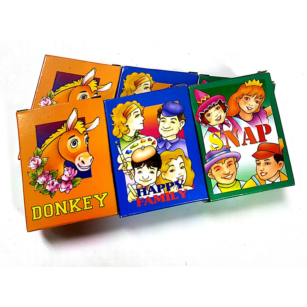 Playing Card Game . Donkey . Happy Family . Snap . I | Shopee Singapore