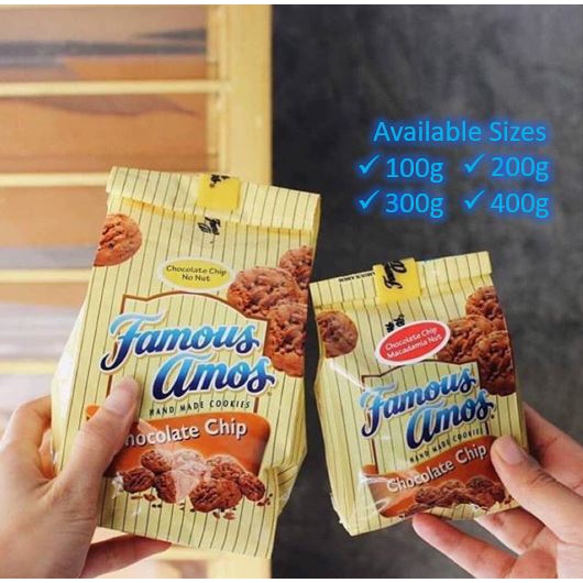 Famous Amos Cookies [FRESH BAKED] 400g/300g/200g/100g Chocolate Chip