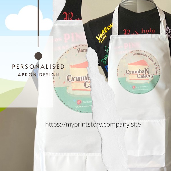 Customized Apron – Print Any Design (Up to A4 Size) | Shopee Singapore