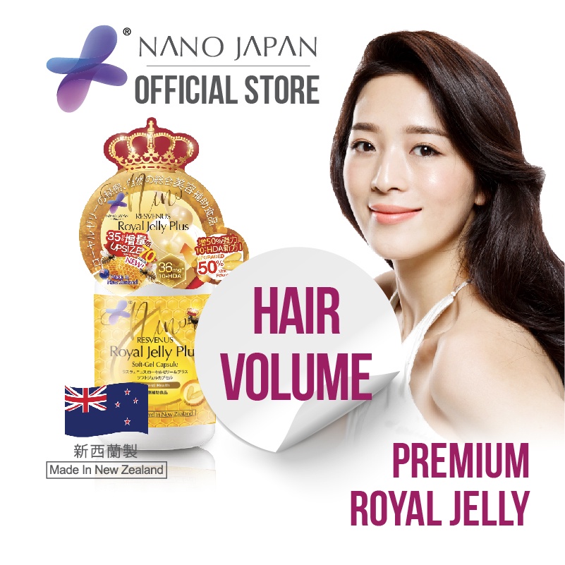 Nano Royal Jelly, Boost Hair Volume, Growth Quickly, Scalp Anti Inflammation, Promote Treatment For Hair Fall, Halal
