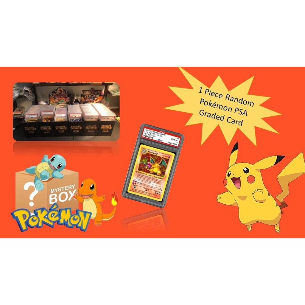 Oripa 1 Piece PSA CGC 10 Graded Pokemon TCG Mystery Graded Cards | Shopee  Singapore