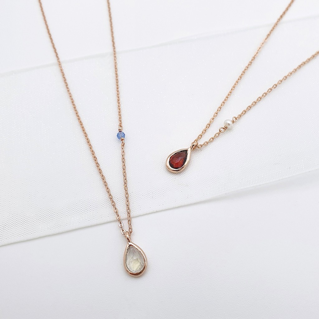 Gemstone necklace on sale