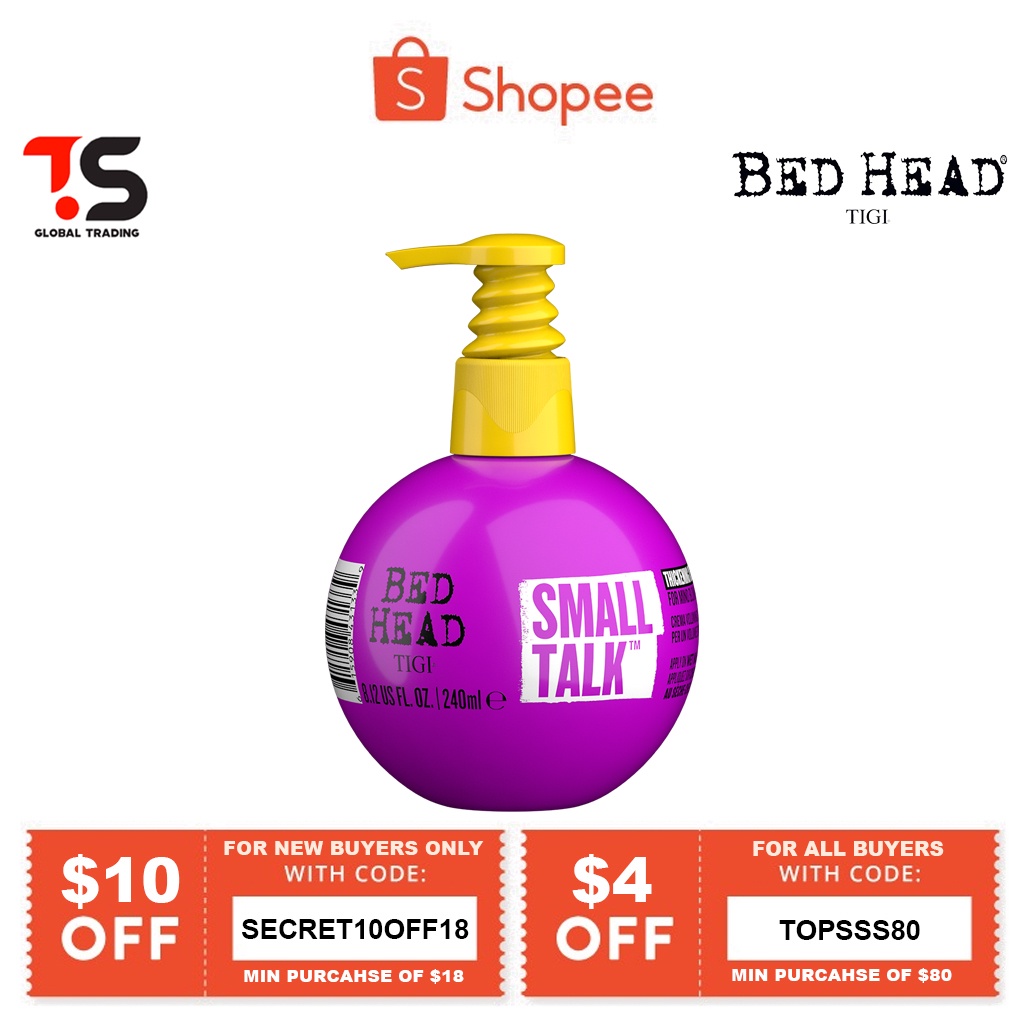 NEW PACKAGING! Tigi Bed Head Small Talk 3 in 1 Volumizing Cream 240ml