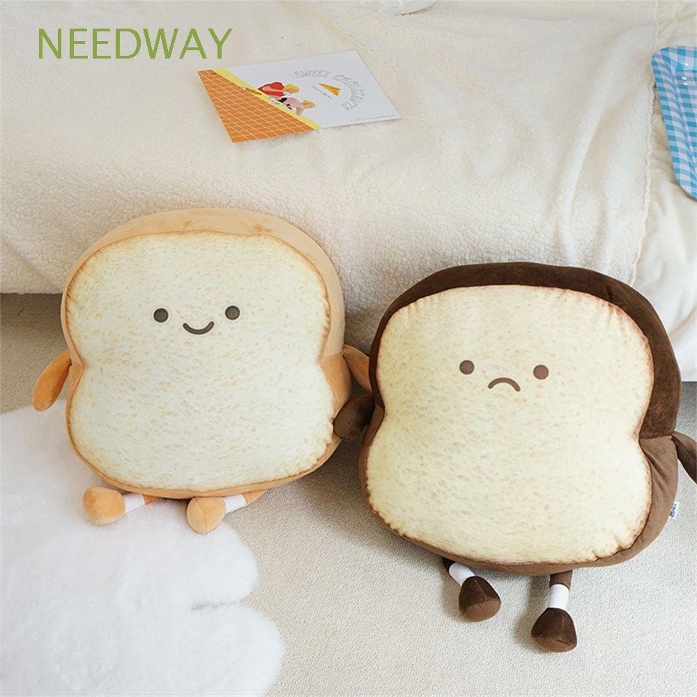 NEEDWAY Kawai Toast Bread Plush Toy Children Stuffed Plushie Bread