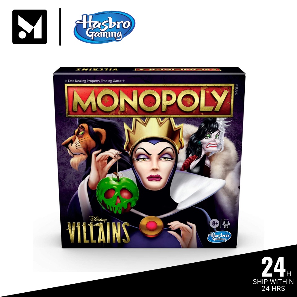 Monopoly: Disney Villains Edition Board Game For Kids Ages 8 And Up ...