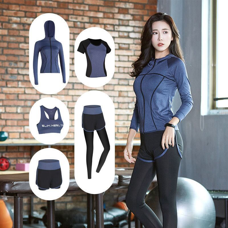 Sports Suit Women Spring Autumn Style Gym Influencer Running Beam Pants Yoga Wear Top Preppy Uniform Casual Sportswear