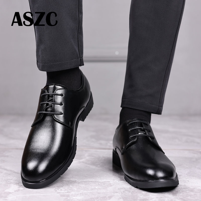 Glossy black store formal shoes