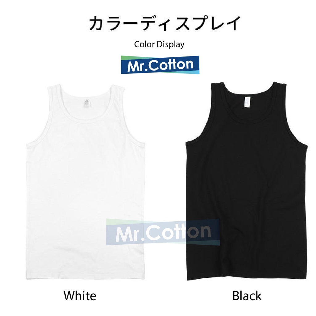 230g Tank Top Heavy Weight Pure Cotton Tee Singlet Sleeveless Crew Neck Round Neck Shopee