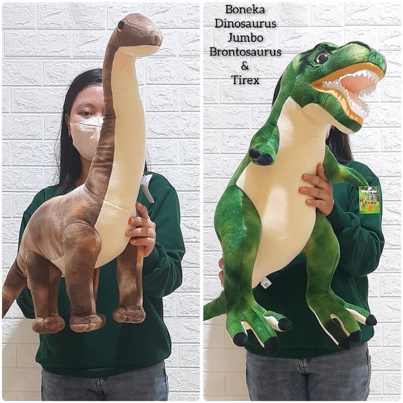 Tirex Brontosaurus Jumbo Seulgi Dinosaur Doll Shopee Singapore