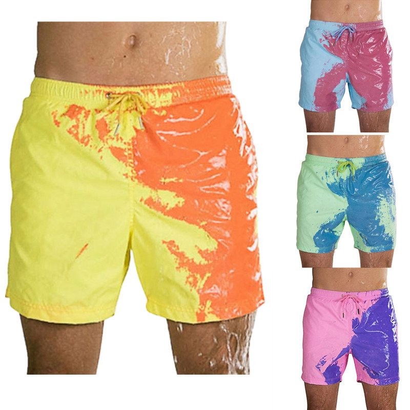 1PCS Color Changing Swimming Trunks Men Swimwear Summer Men's Briefs ...