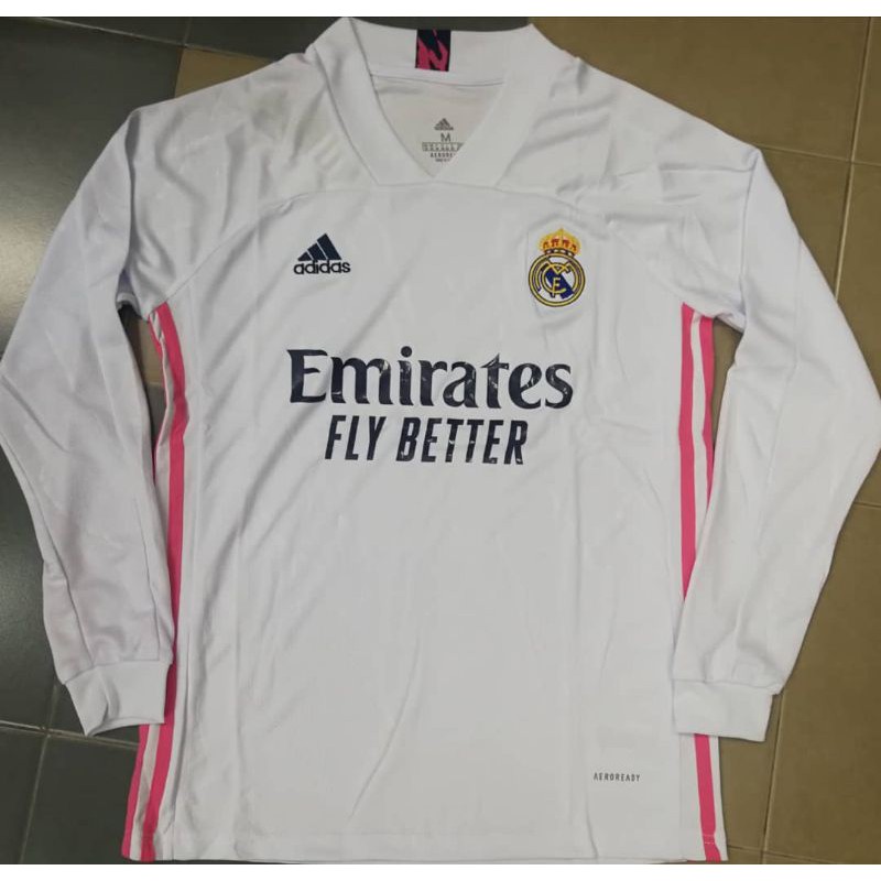 Real Madrid Home Jersey 20 / 21 Long Sleeve | Shopee Singapore